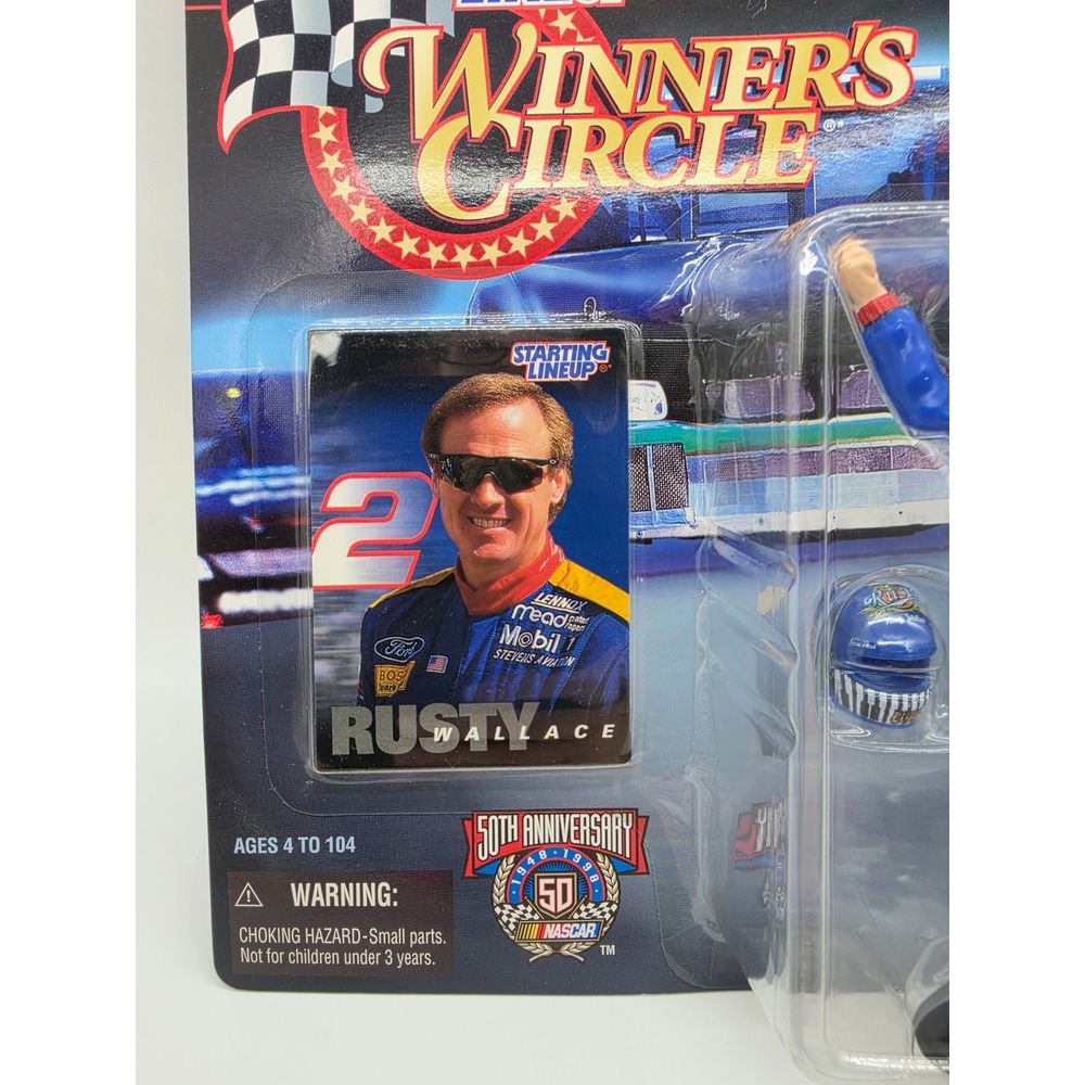 1998 Starting Lineup Winners Circle Rusty Wallace Series II Action Figure NASCAR - Picture 12 of 12